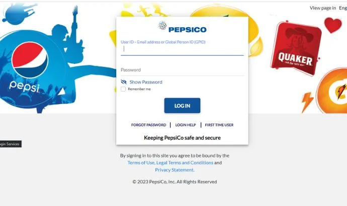 Pepsico Pay Stub portal